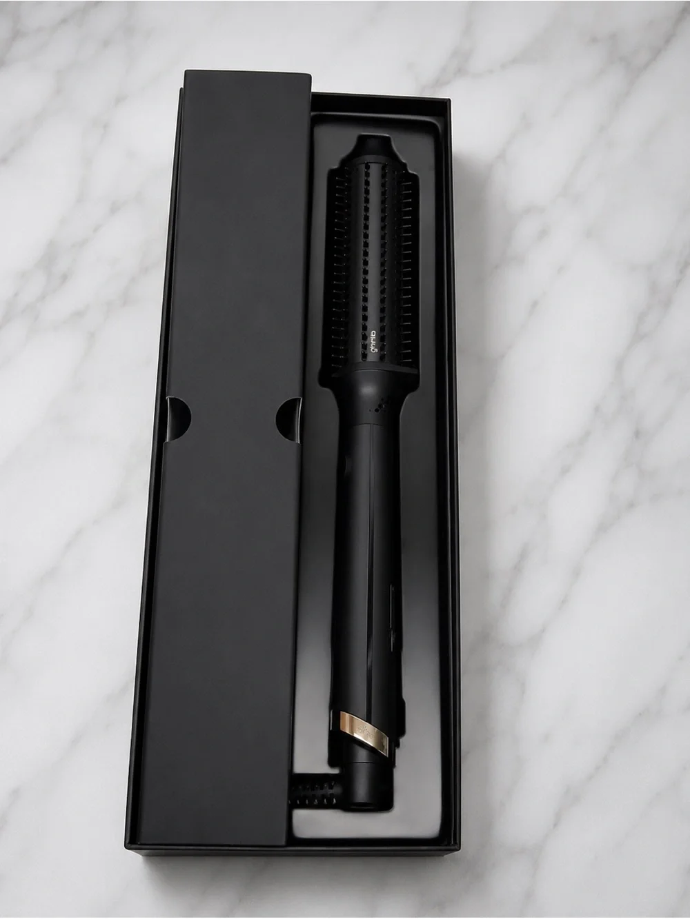 Ghd Rise Black Heated Styling Brush - Sleek Hair Volumizer
